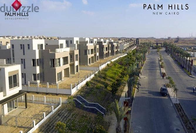 3BR apartment 173m with installments over 8y in Palm Hills New Cairo شقة للبيع 173م 3 غرف باقساط 8 سنوات في بالم هيلز التجمع الخامس 9