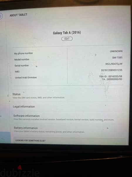 Samsung tab a in good condition 1