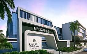 Clinic لقطة إيجار بسعر مميز ف ارقي مجمع طبي اوزون O zone التجمع الخامس 5