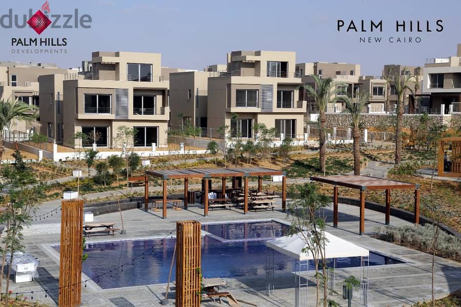 شقة 205م للبيع في بالم هيلز نيو كايرو Palm Hills new cairo استلام فورى فيو لاندسكيب موقع مميز 41