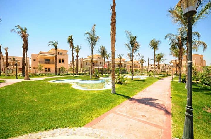 Mega twin house for sale in Sheikh Zayed Greens Compound swimming pool 8