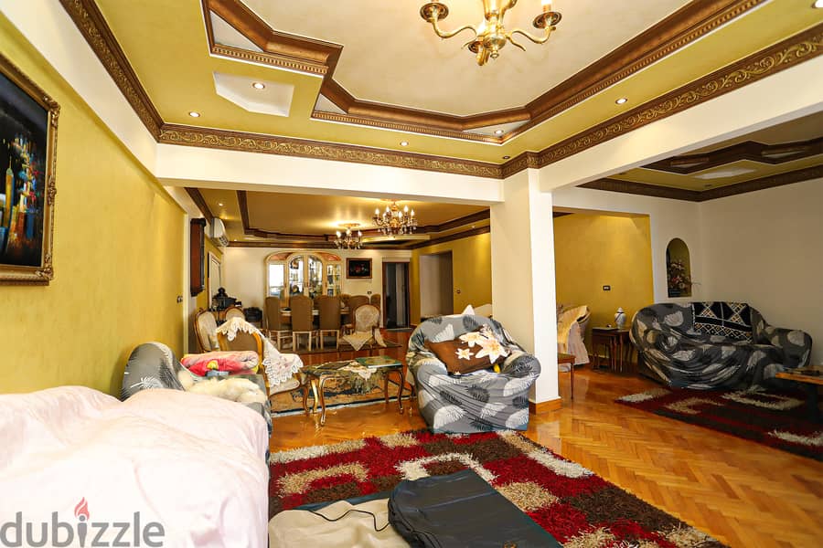 شقة للبيع في جليم -على شارع ابو قير مباشر شقه بحريه 163م 3