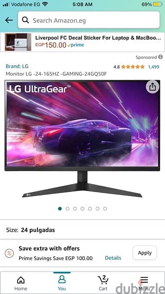 lg gaming monitor 165hz perfect condition 2