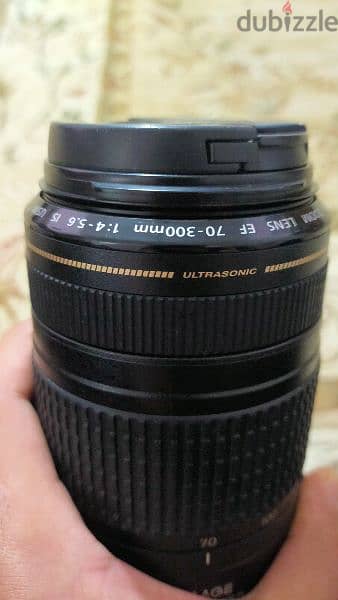 Canon EF 70-300 f/4.5-5.6 is usm استعمال خفيف جدا بالكرتونه 5