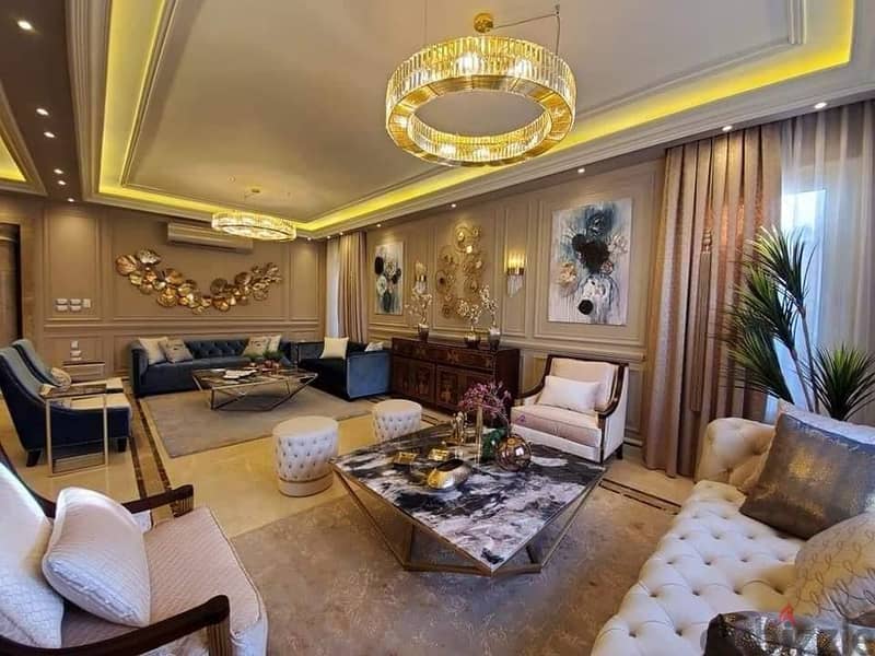 One of the most luxurious fully furnished Palace in Palm Hills New Cairo + ACs, قصر بأعلى مستوى للإيجار في بالم هيلز القاهرة الجديدة 8