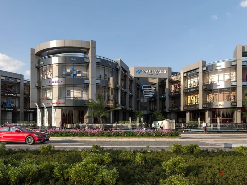 Shop for sale in Fifth Settlement Mall, 39 sqm + 74 terrace, directly from the owner, in installments 6