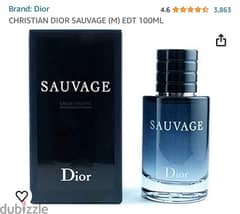 perfume SAUVAG Dior 100mL 0