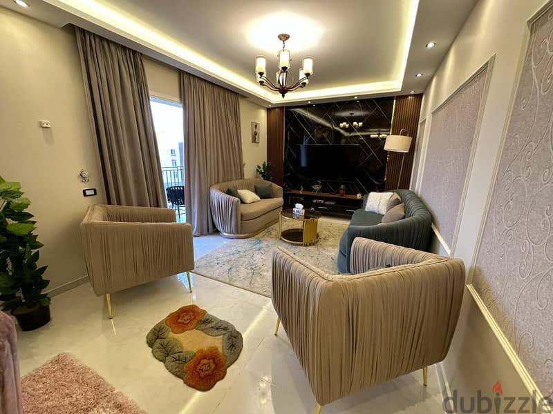 Luxury Furnished Apartment For Rent In October Plaza Sodic 0