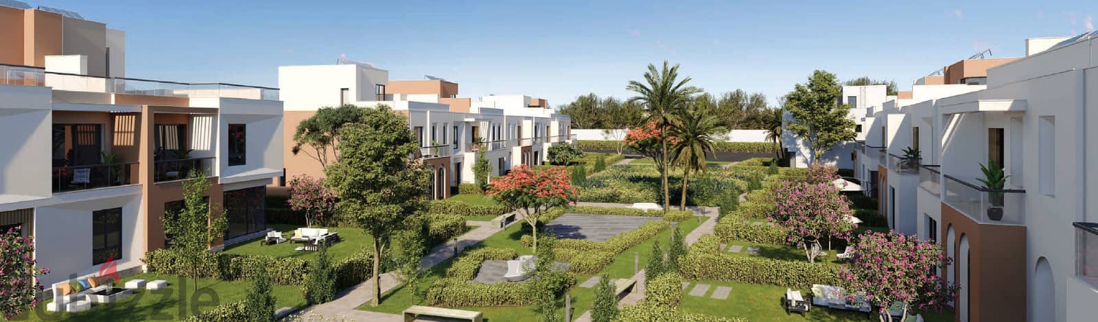 Villa for sale in Carmel Compound by Sodic, next to Beverly Hills in Sheikh Zayed, with an area of ​​383 meters 2