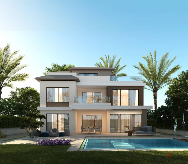 Villa for sale in Carmel Compound by Sodic, next to Beverly Hills in Sheikh Zayed, with an area of ​​383 meters 6