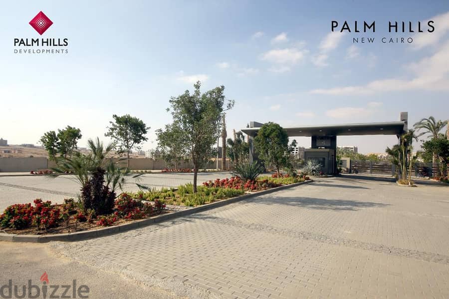 Ground floor apartment 251 M + 105 M corner garden, with a clear north-facing view the landscape Ready to move n Palm Hills New Cairo 5