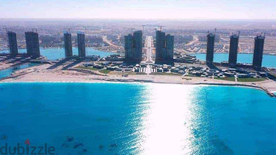 Apartment for sale, 157 square meters  ready to move fully finished in Downtown, New Alamein - view of Alamein Towers 9