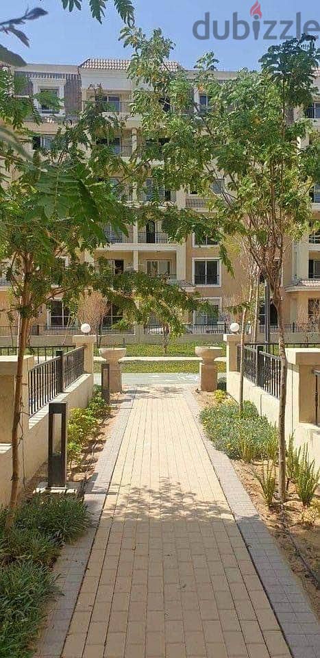 Garden apartment for sale, 4 rooms, with a view, in Sarai Compound, next to Madinaty and Al-Rehab, in the heart of New Cairo 7