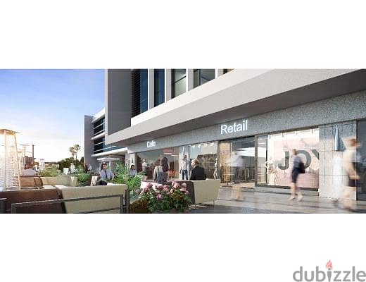 Retail for Rent 153 From Water Way In New Cairo The Hub Very prime Location 1