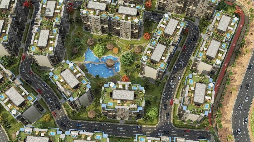 شقة للبيع بأفضل مقدمات تبدأ من 10% فقط في العاصمة الإدارية في كمبوند The City Valley 6