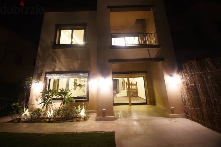 Twin house, ultra super luxury finishing, immediate receipt, with air conditioners and kitchen for sale | Mivida 22