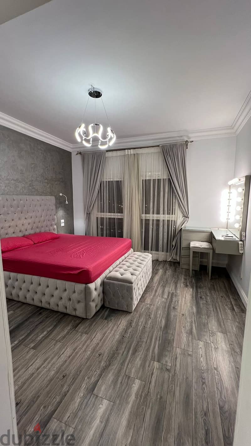 furnished 2 bedrooms apartment for rent in katameya plaza compound - sodic - near to waterway شقة 153م للايجار بكمبوند قطامية بلازا سوديك 11