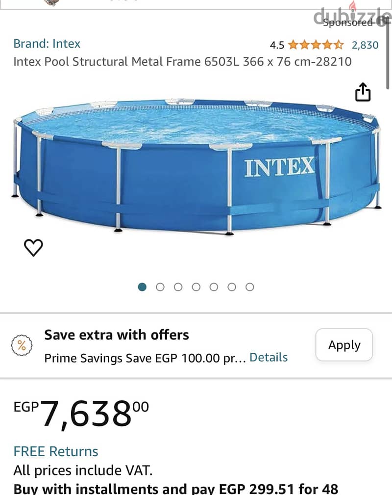 Pool Intex with cover 0