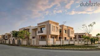 Villa for sale in Sarai Compound, directly on Suez Road, with the lowest down payment and the best payment plan