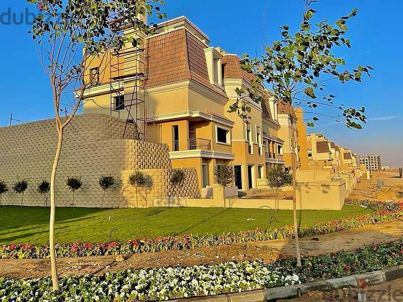 SVilla  5-room duplex villa for sale in the Fifth Settlement, Sarai Compound, next to Madinaty, minutes from the AUC ,with half the price 0