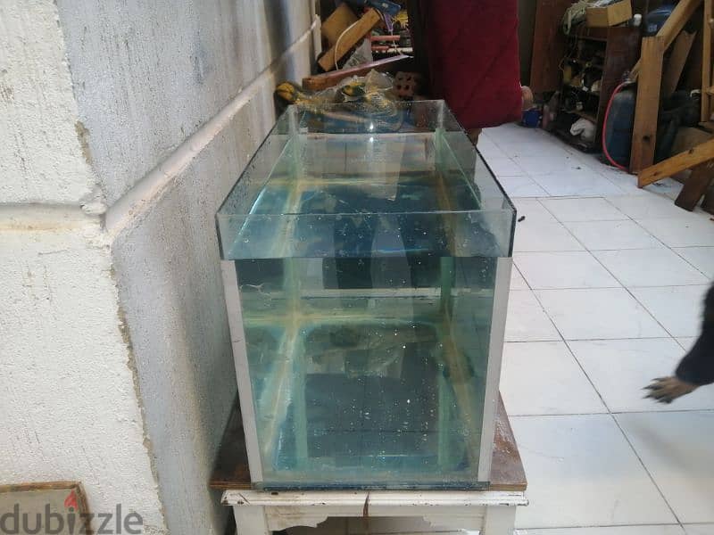 حوض سمك حجم كبير محمل زجاج ٦ مل 3