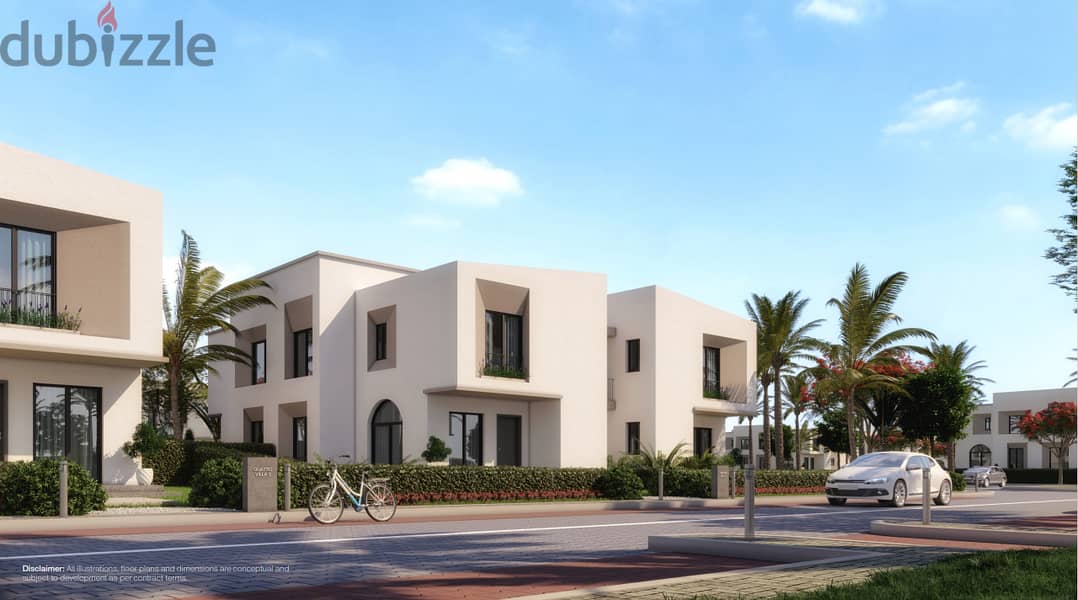 Quattro villa for sale in front of Cairo Airport, 143 m in Taj City Compound, new launch, make reservations 1