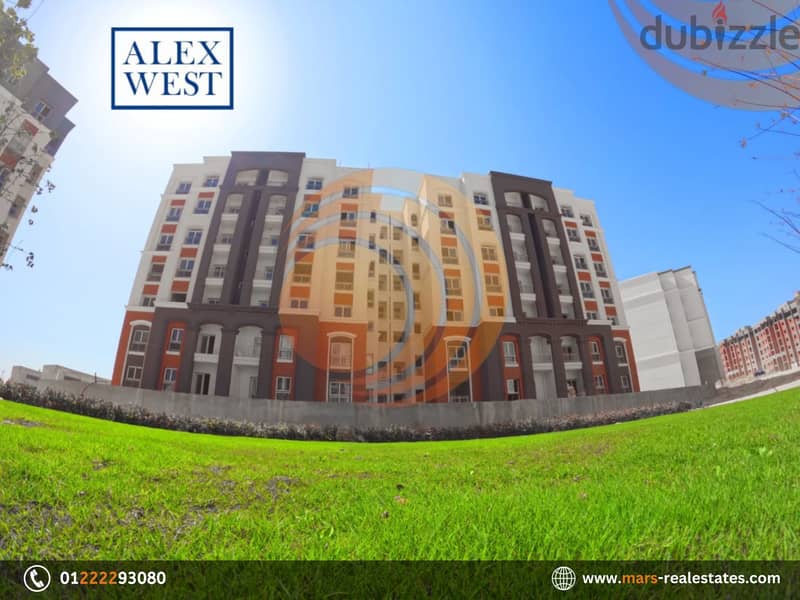وحدة للبيع بكمبوند اليكس ويست الاسكندرية Alex West مساحة 111 م. 8