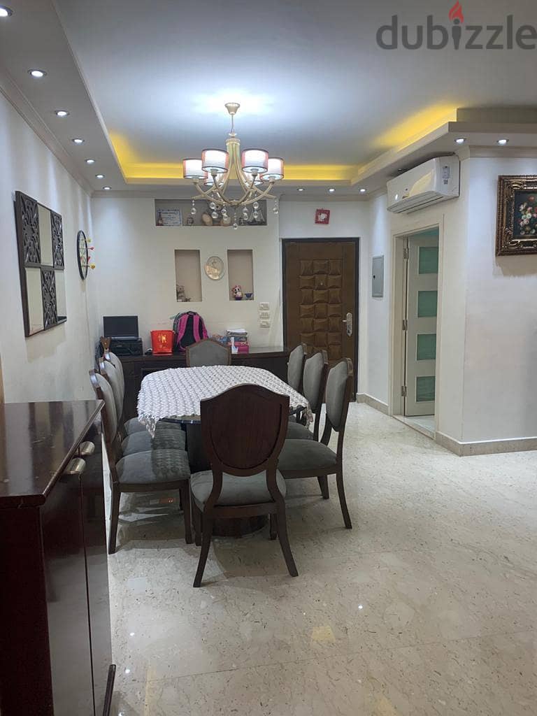 Apartment Super Luxe, fully finished and fully furnished ,Fully Air-conditioned with garden view in EL Narges 14