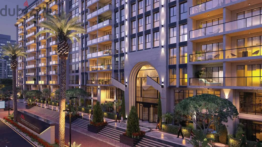 Apartment 121. M in Marriott residence Heliopolis with down payment and installments over 1 year 1