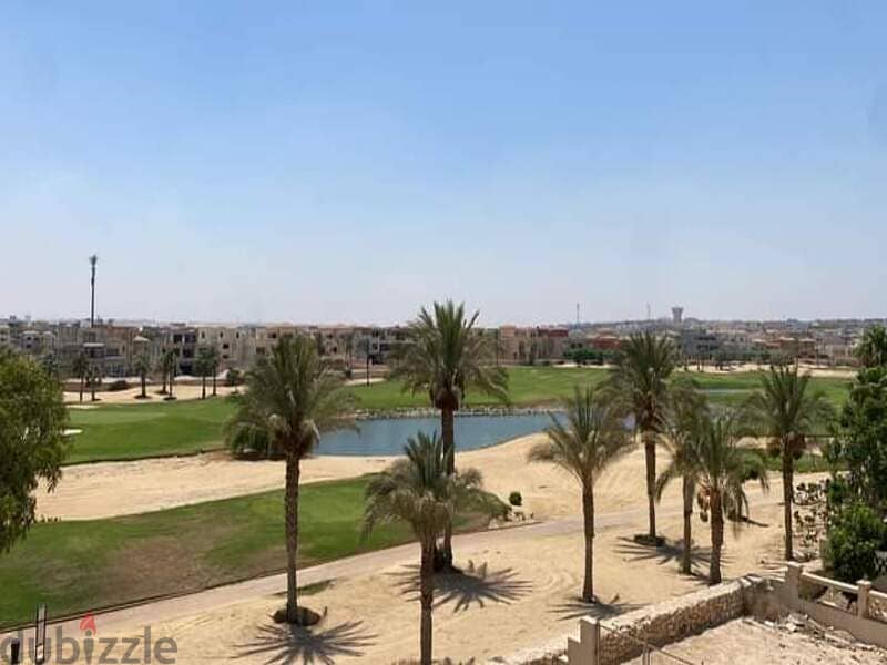 Palm hills - golf views  Twin house  2nd row golf   Land 375 m - with payment facilities 12