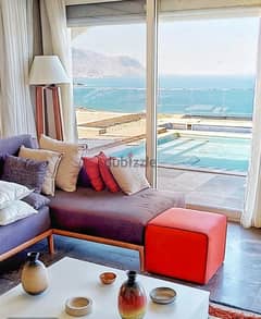 Chalet with a light floor on the sea in Ain Sokhna IL Monte Galala village 0