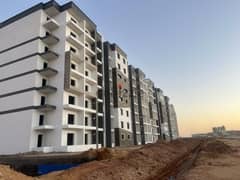 An apartment ready for inspection for sale with a down payment of only 386 thousand pounds. You will live inside an already built compound, in install 0