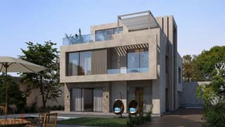 10 years installments for an independent villa with a garden at the price of an apartment in Sheikh Zayed in Compound Park Valley