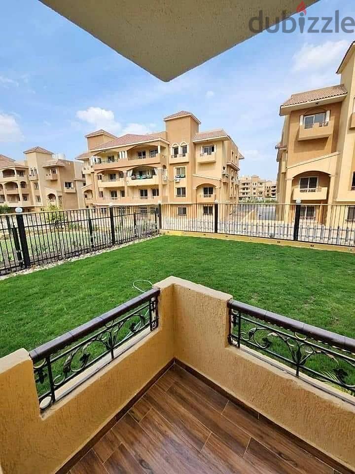 My first neighbor cities Lake 42% discount in a ground apartment in Garden 220m and a wide garden on Suez Road directly in Saray Compound 1