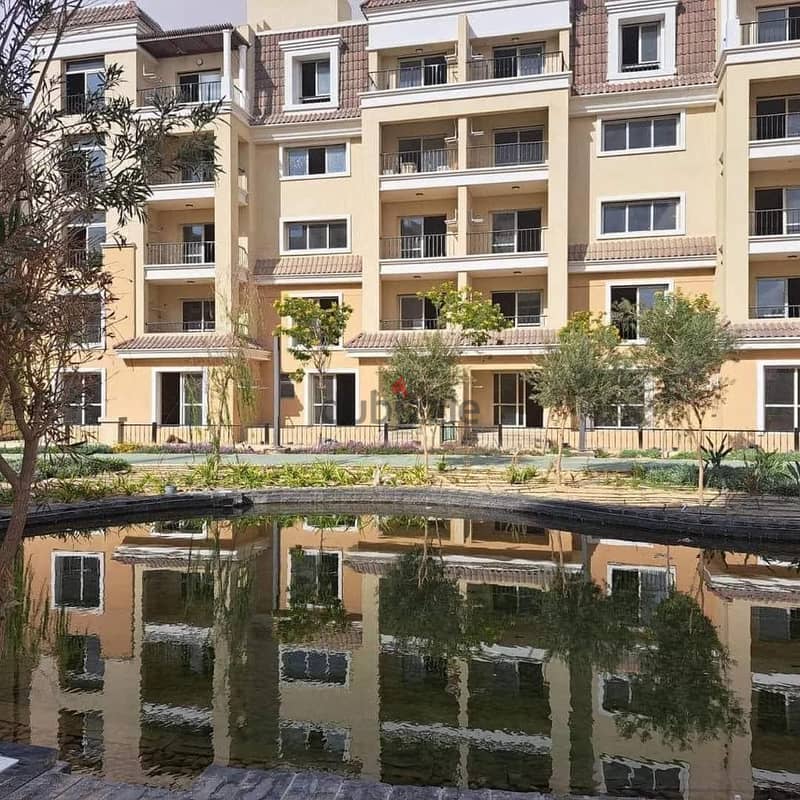 My first neighbor cities Lake 42% discount in a ground apartment in Garden 220m and a wide garden on Suez Road directly in Saray Compound 4