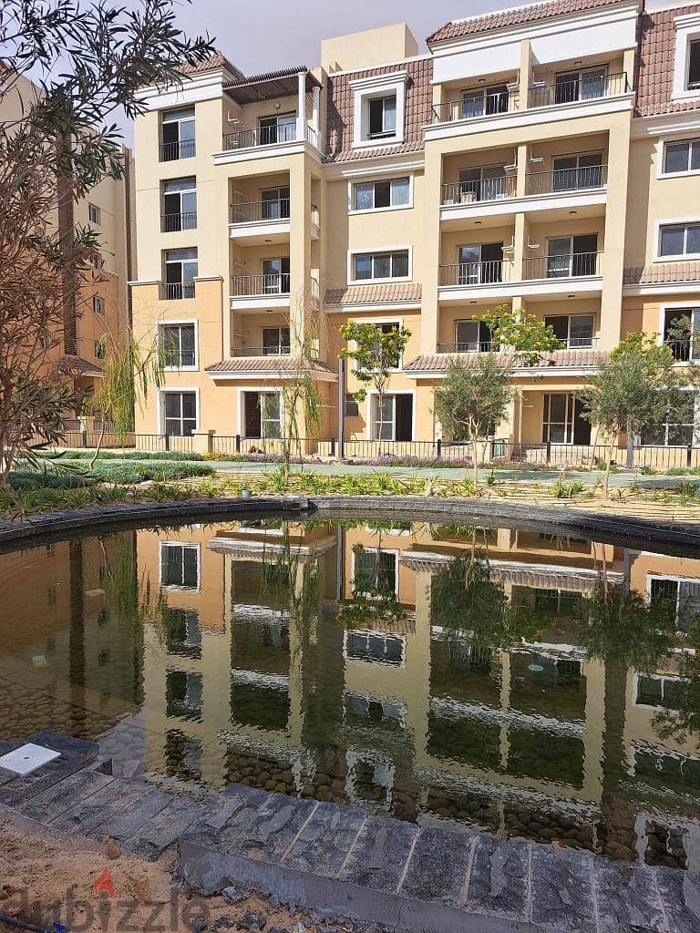 My first neighbor cities Lake 42% discount in a ground apartment in Garden 220m and a wide garden on Suez Road directly in Saray Compound 5