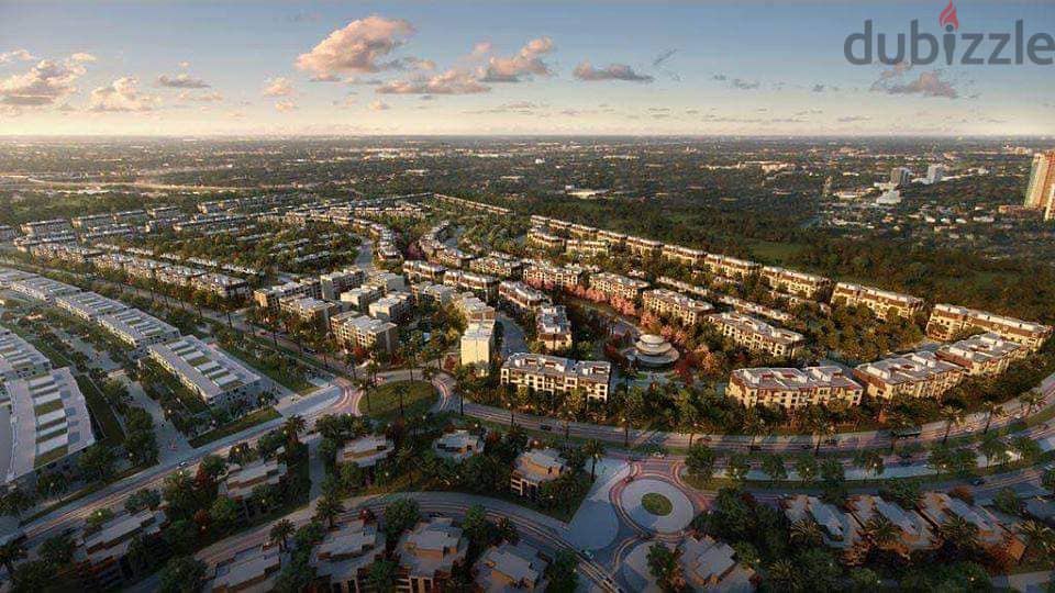 My first neighbor cities Lake 42% discount in a ground apartment in Garden 220m and a wide garden on Suez Road directly in Saray Compound 12