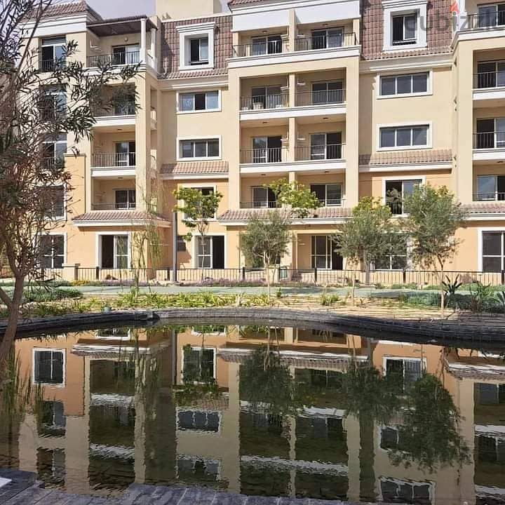 My first neighbor cities Lake 42% discount in a ground apartment in Garden 220m and a wide garden on Suez Road directly in Saray Compound 14