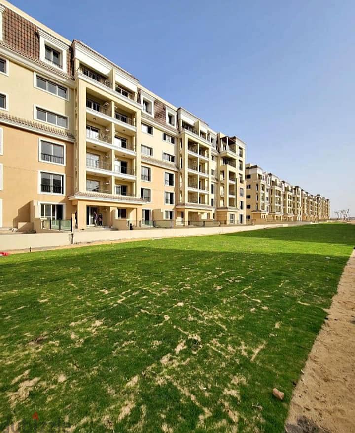 My first neighbor cities Lake 42% discount in a ground apartment in Garden 220m and a wide garden on Suez Road directly in Saray Compound 15