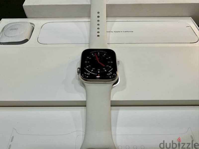 Apple Watch Series 6 Stainless Steel (44mm) SiLVER + Full BOX Like new 3