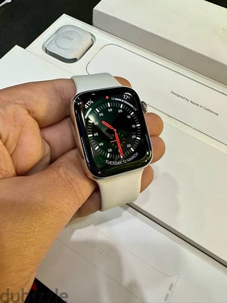 Apple Watch Series 6 Stainless Steel (44mm) SiLVER + Full BOX Like new 11