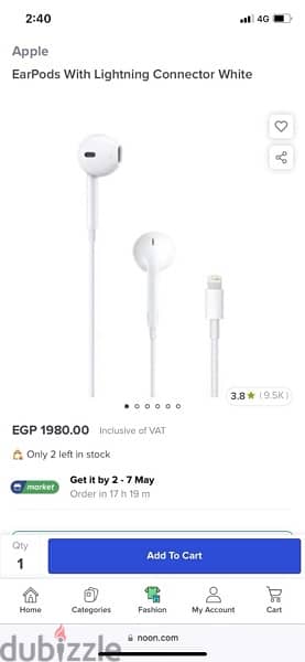 original Apple EarPods With Lightning Connector White 3