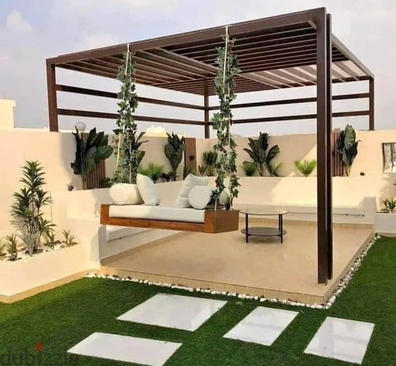 Garden apartment for sale, 3 rooms, in Sarai Al Mostakbal, next to Madinaty and Mountain View, installments with a 120% discount on the down payment 9