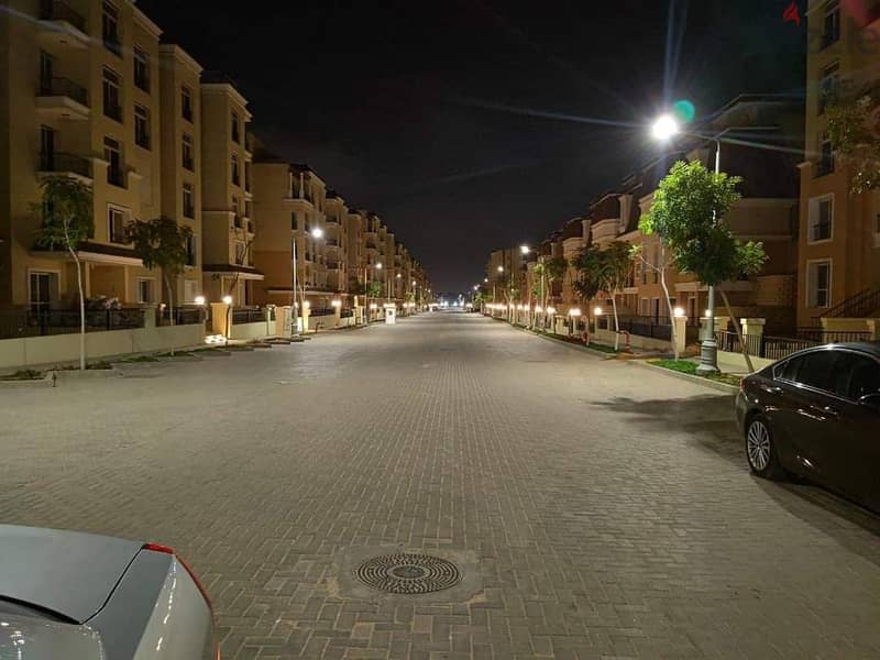 Garden apartment for sale, 3 rooms, in Sarai Al Mostakbal, next to Madinaty and Mountain View, installments with a 120% discount on the down payment 12