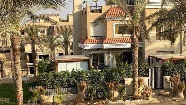 S villa for sale, 4 rooms, with garden, in Sarai Mostaqbal City Compound, next to Madinaty and Mountain View, installments with a 42% discount 1
