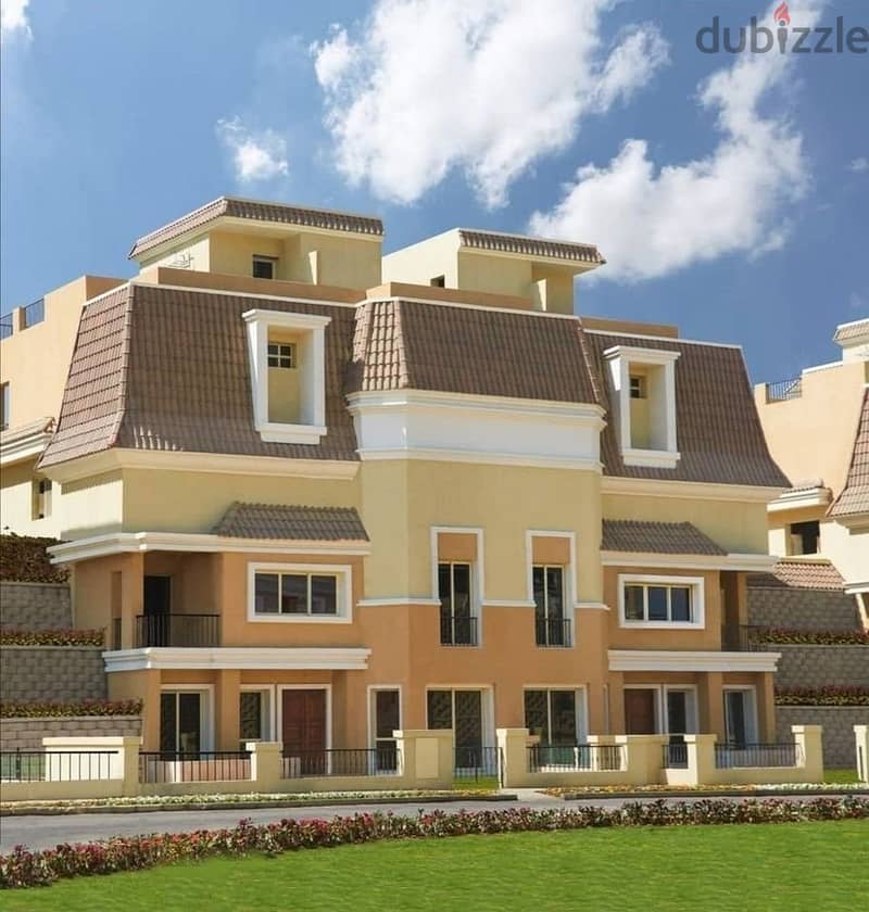 S villa for sale, 4 rooms, with garden, in Sarai Mostaqbal City Compound, next to Madinaty and Mountain View, installments with a 42% discount 22