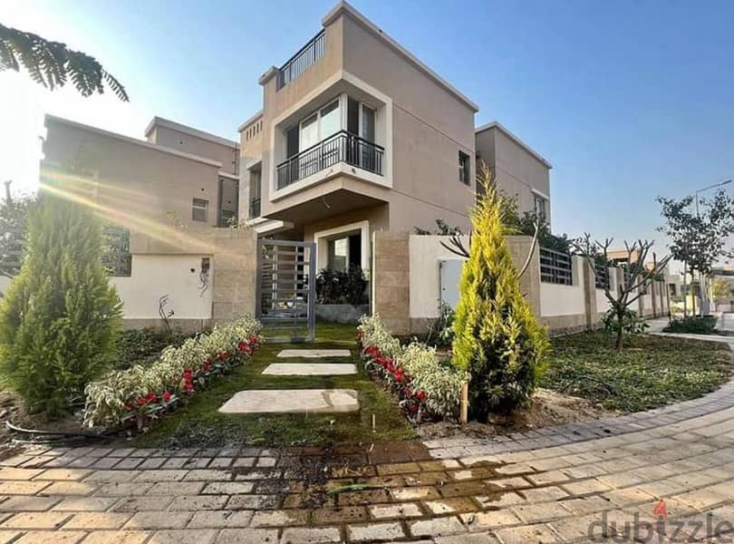 independent villa 240m for sale in front of Cairo Airport in Taj City Compound with two facades on the Suez and Ring Roads 1
