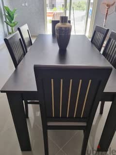 Dining room (table & 6 chairs) like new 0
