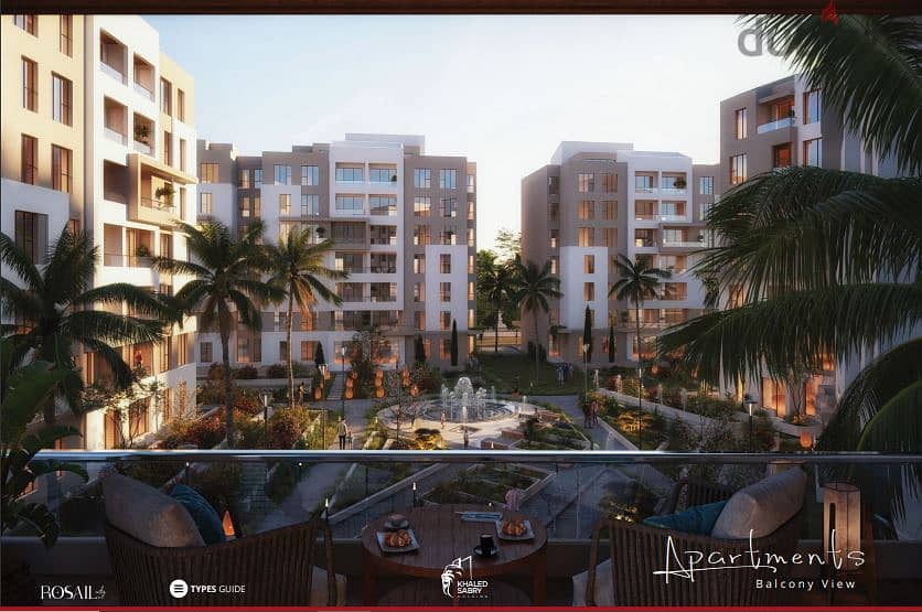 For sale, a fully finished 153 sqm apartment in Rosail Mostakbal City, in convenient installments 6