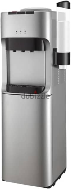 FRESH WATER DISPENSER 3 SPIGOTS WITH CABIN GREY FW-16VCDH-with Cup Hol